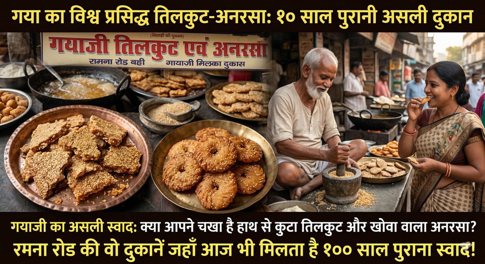 Famous Gaya Ji Tilkut and Khova Anarsa Best Shops in Ramna Road
