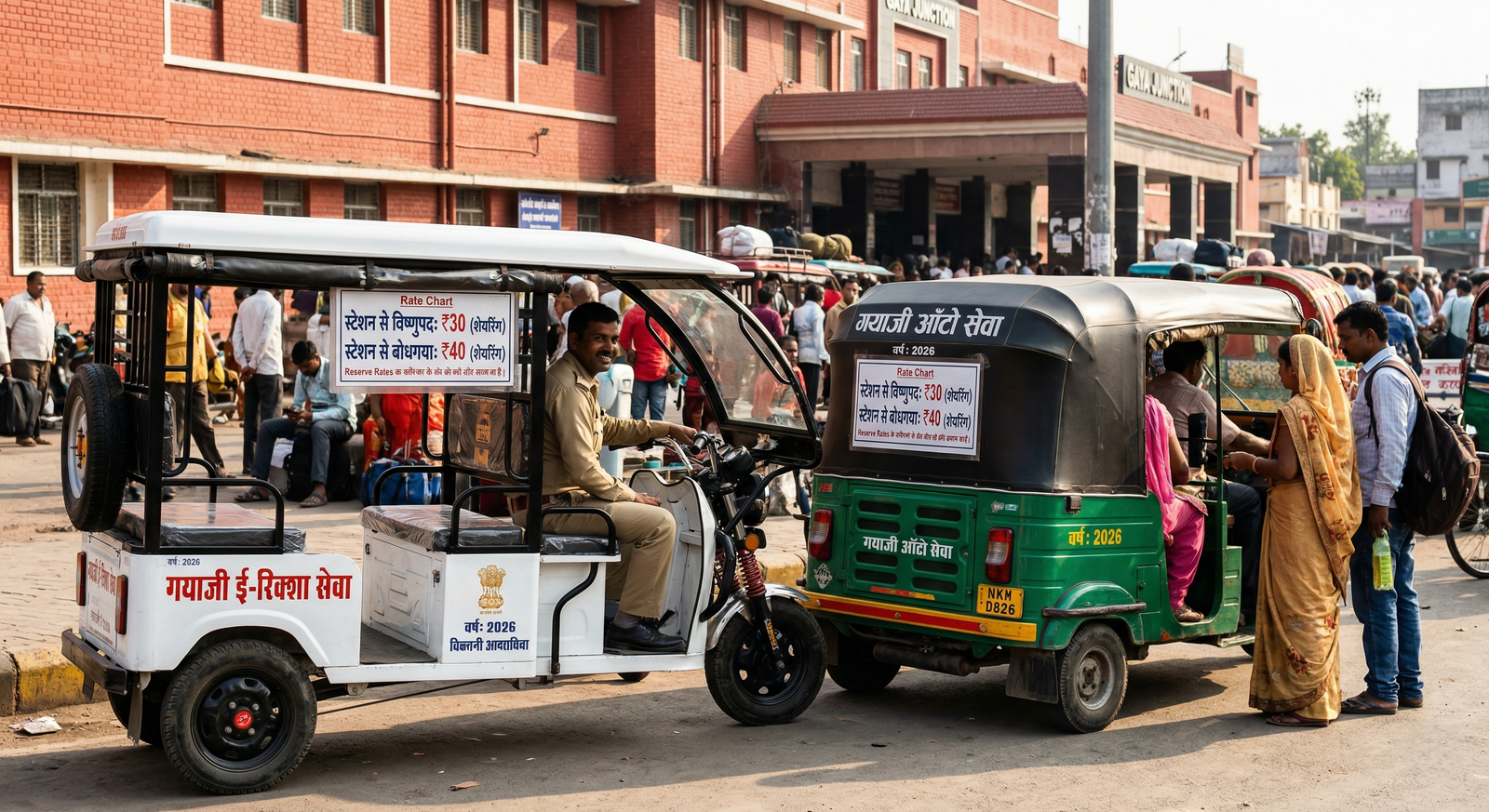 Gaya Station to Vishnupad Bodhgaya Auto Fare Chart 2026