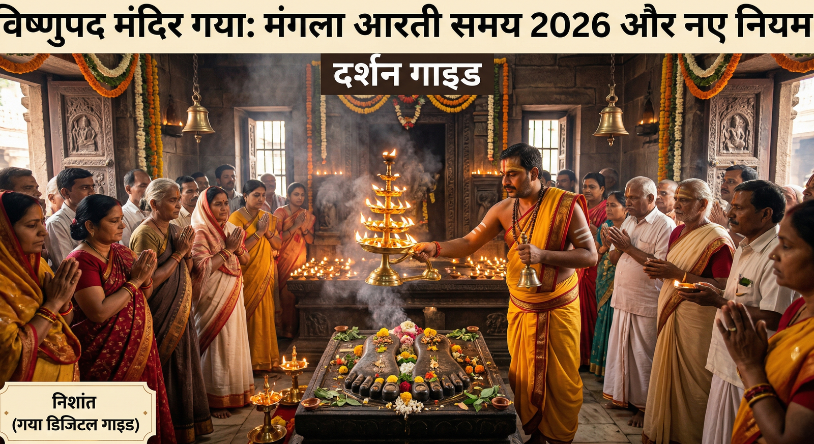 Vishnupad Temple Gaya Mangla Aarti 2026 Timing and Guide